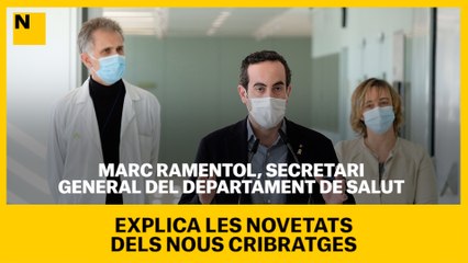 El secretari general del Departament de Salut, Marc Ramentol, explica les novetats dels nous cribratges.