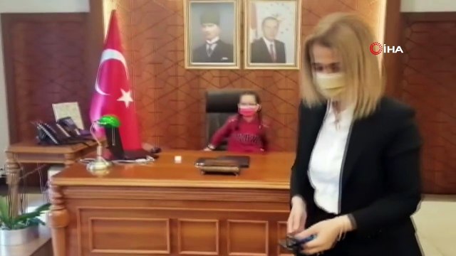 Nevşehir’in çocuk Valisi: “Maske, mesafe, temizlik kuralına uyunuz”