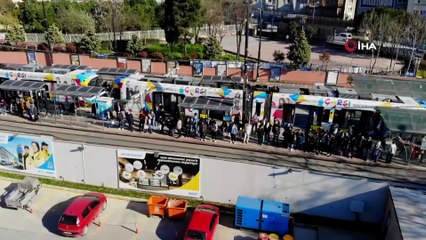 3 günlük kısıtlama öncesi toplu taşımada yoğunluk oluştu