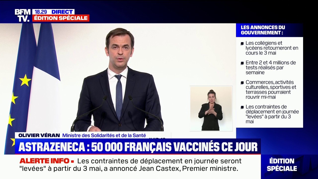 Olivier Véran annonce que les personnes vivant avec "une personne en situation d'immunodépression sévère" pourront se faire vacciner dès lundi