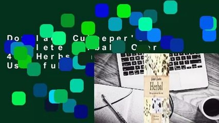 Downlaod Culpeper's Complete Herbal: Over 400 Herbs And Their Uses full