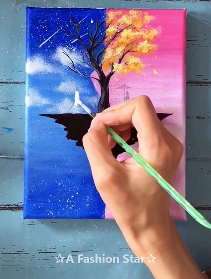 7 Super Easy Painting Lesson Ideas - Painting For Beginner - video ...