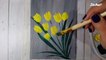 Easy Acrylic Painting For Beginners | How To Paint Flowers