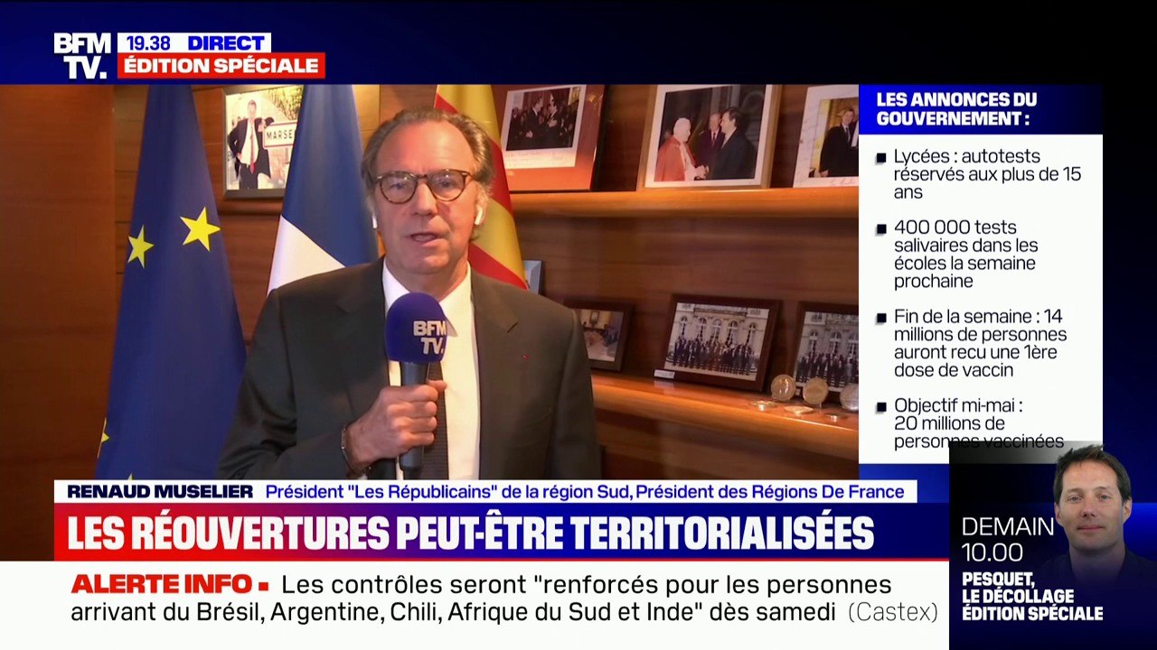 Renaud Muselier, président LR de la région Sud: "On a pris du retard" sur la vaccination