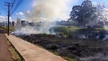 Incêndio na BR-369 pede atenção dos motoristas