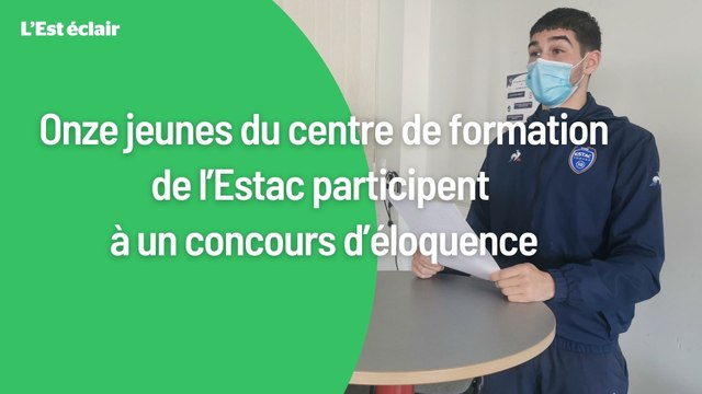 Onze jeunes du centre de formation de l’Estac participent à un concours d’éloquence