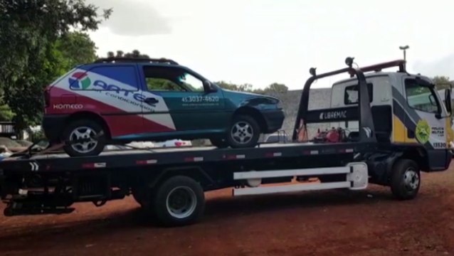 Ladrões batem veículo Gol com registro de furto e veículo é recuperado pela PM