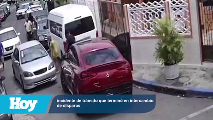 Video del incidente de tránsito que terminó en intercambio de disparos