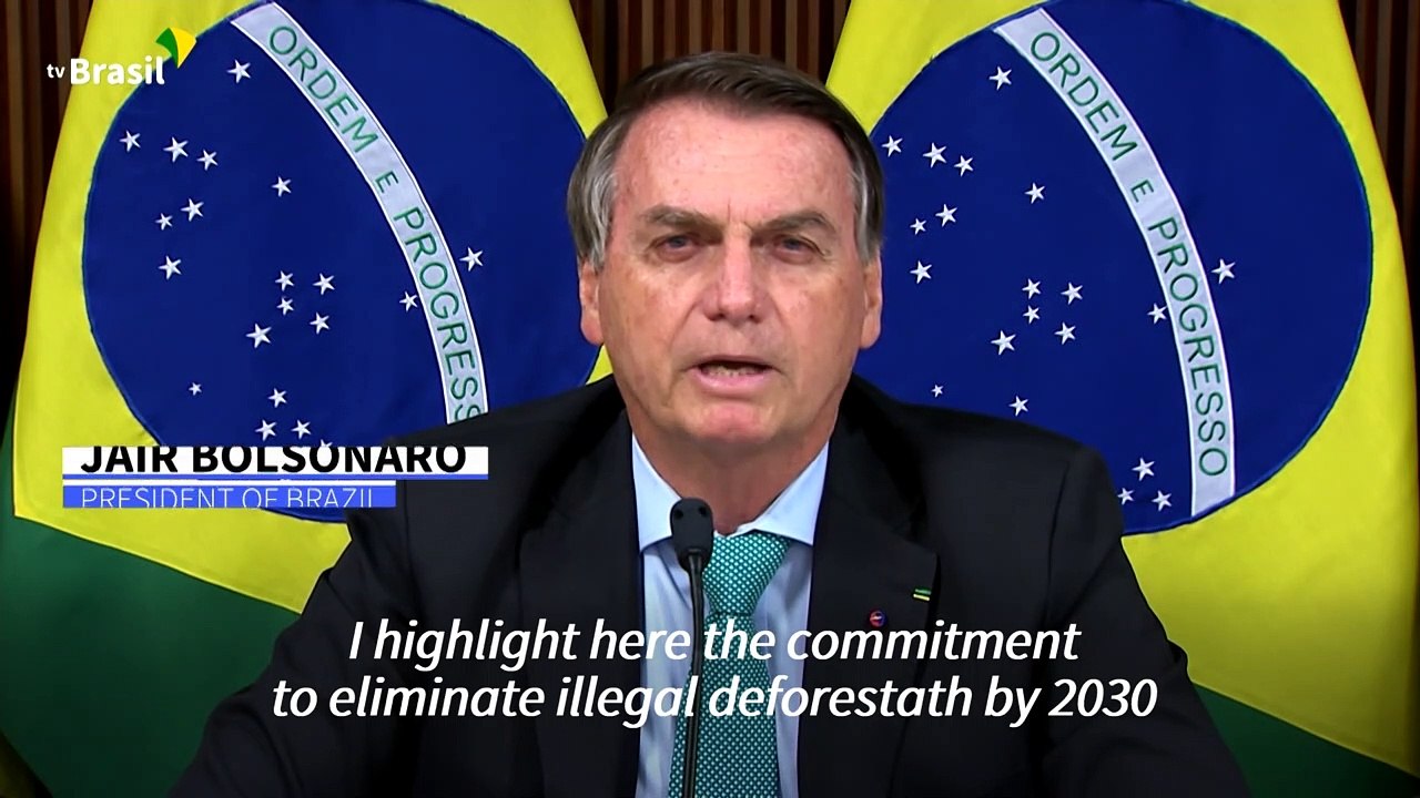 Bolsonaro pledges to "eliminate illegal deforestation in Brazil by 2030"