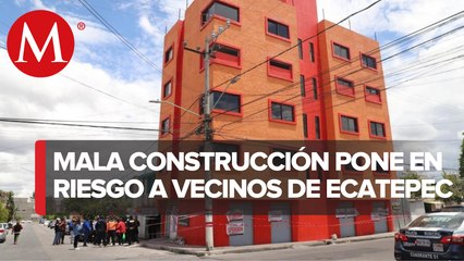 Gobierno de Ecatepec ordena demoler edificio que pone en riesgo a la población