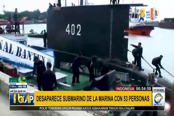 Indonesia: Desaparece un submarino de la Marina con 53 personas a bordo