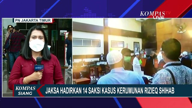 14 Saksi Kasus Kerumunan Rizieq Shihab Dihadirkan Jaksa