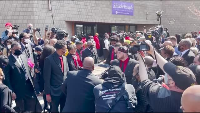 MİNNEAPOLİS - Polis tarafından öldürülen Daunte Wright'ın cenaze töreni sonrası konvoy oluşturuldu