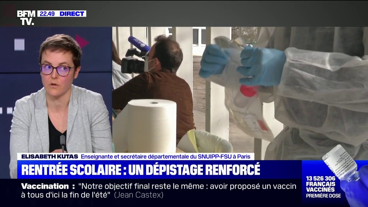 Elisabeth Kutas, enseignante (SNUIPP-FSU): "À Paris, nous n'avons pas de gel hydroalcoolique" prévu par l'Éducation nationale