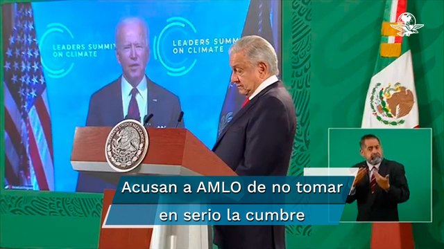 AMLO deja pasar cumbre climática para seguir con su mañanera y lo critican por ignorarla