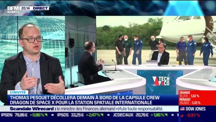 Antoine Meunier (La Chronique Spatiale) et Jean-Loup Chrétien (ancien astronaute) : Thomas Pesquet décollera vendredi à bord de la capsule Crew Dragon de Space X pour la station spatiale internationale - 22/04