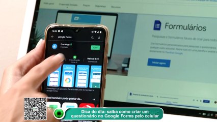 Dica- saiba como criar um questionário no Google Forms pelo celular