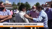 Herrera Ahuad llevó ayuda y soluciones a Iguazú