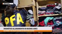 Dramático allanamiento en Buenos Aires