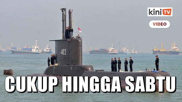 Bekalan oksigen kapal selam Indonesia hilang semakin susut