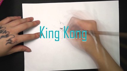Drawing Godzilla vs. Kong - Timelapse | Woa Art
