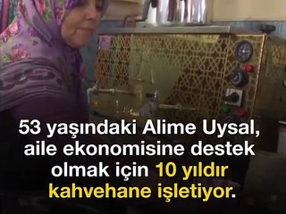 10 yıldır kahvehane işletiyor