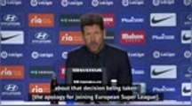 Atleti's apology for Super League involvement was a 'great gesture' - Simeone