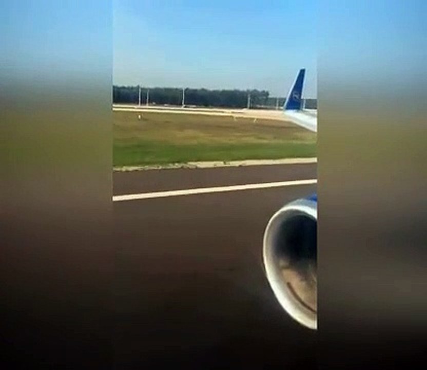 Kalkış anında motora kuş girdi!