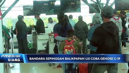 Uji Coba Tes Genose C-19 di Bandara Sepinggan Balikpapan
