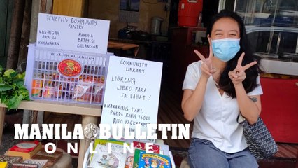 A community pantry that gives free books pops up in QC