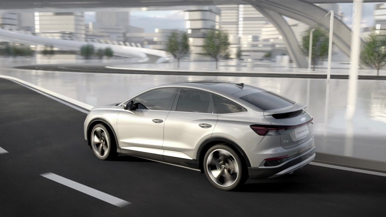 Audi Q4 Sportback e-tron – Elektrischer quattro - Momentenverteilung und Kühlung Animation