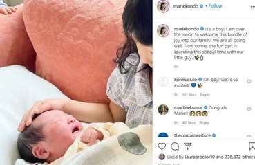 This does spark joy: Marie Kondo has given birth to a baby boy!