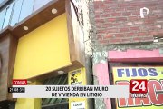 Comas: 20 sujetos derrumban vivienda en litigio
