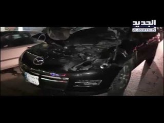 سيارة تصدم حصاناً على الكورنيش البحري لمدينة صيدا