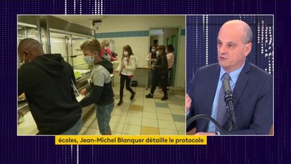 Covid-19 et protocole sanitaire dans les écoles : "Quand on peut avoir son enfant chez soi pour le déjeuner, c'est mieux", rappelle Jean-Michel Blanquer, le ministre de l'Éducation nationale