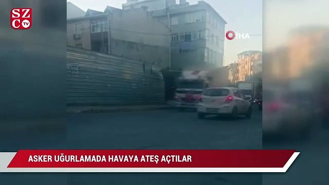 Avcılar’da asker uğurlama konvoyunda kamyondan silahla hava ateş açtılar