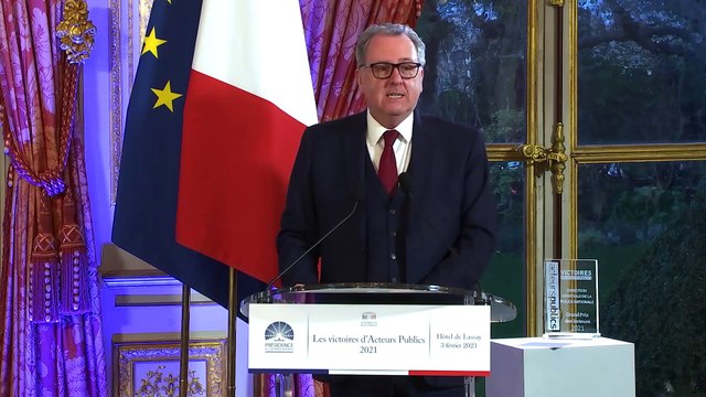 Remise du Grand Prix des lecteurs des Victoires des acteurs publics - Discours du Président Richard Ferrand - Mercredi 3 février 2021