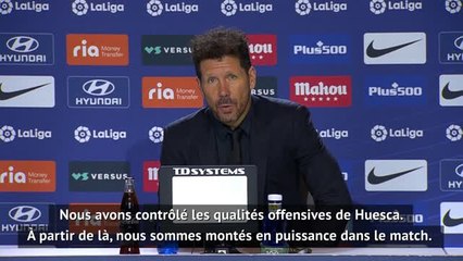 31e j. - Simeone : “Nous n'allons pas changer notre façon d'aborder les matches"