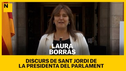 Discurs de Sant Jordi de la presidenta del Parlament, Laura Borràs