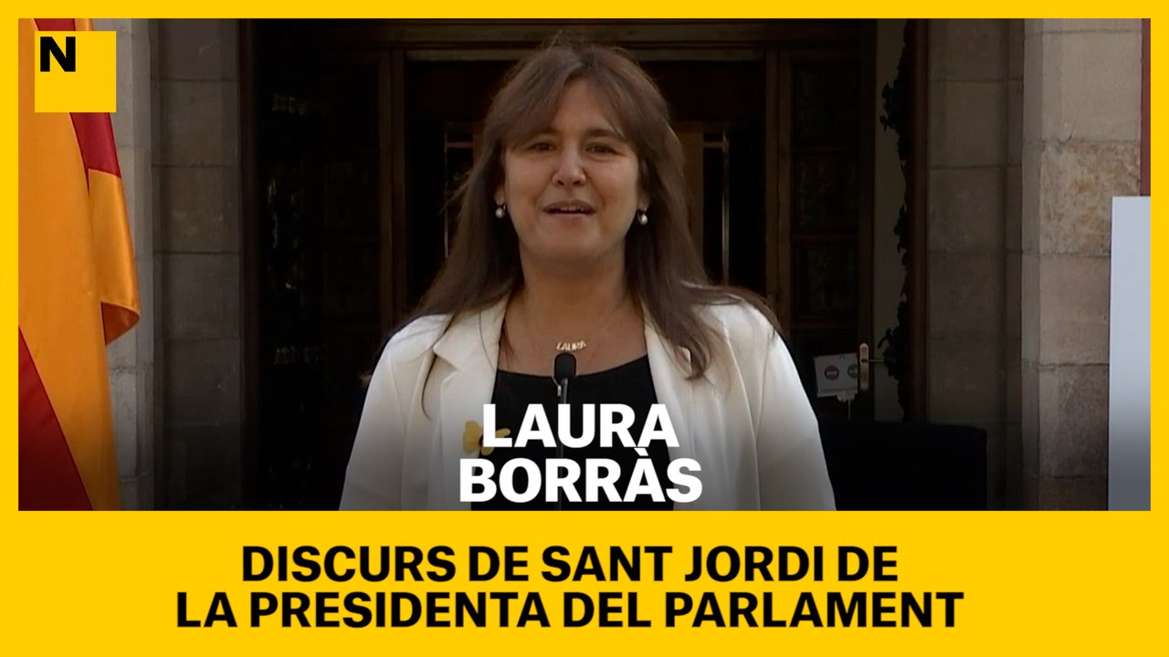 Discurs de Sant Jordi de la presidenta del Parlament, Laura Borràs