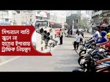 সিগন্যাল বাতি জ্বলে না, হাতের ইশারায় ট্রাফিক নিয়ন্ত্রণ | Jagonews24.com