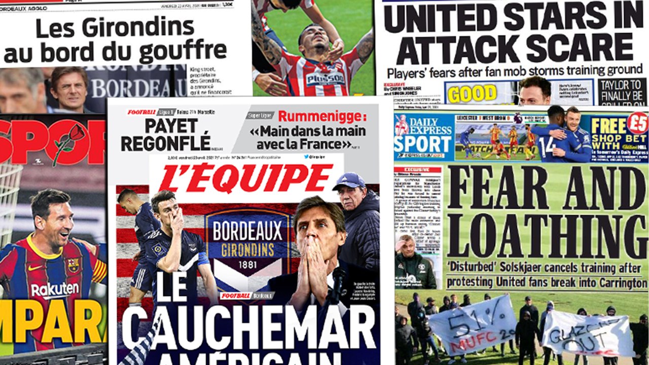 C'est la panique à Manchester United, le naufrage des Girondins de Bordeaux fait grincer des dents