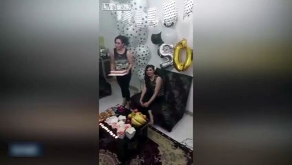 Doğum günü partisi faciayla bitti