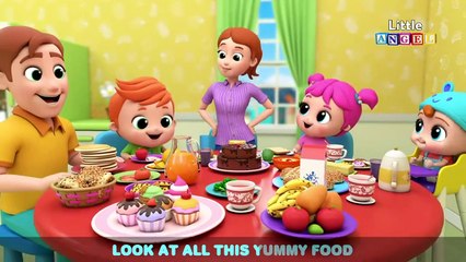 Yum, Yum, Cookies And Vegetables | Little Angel Kids Songs & Nursery Rhymes
