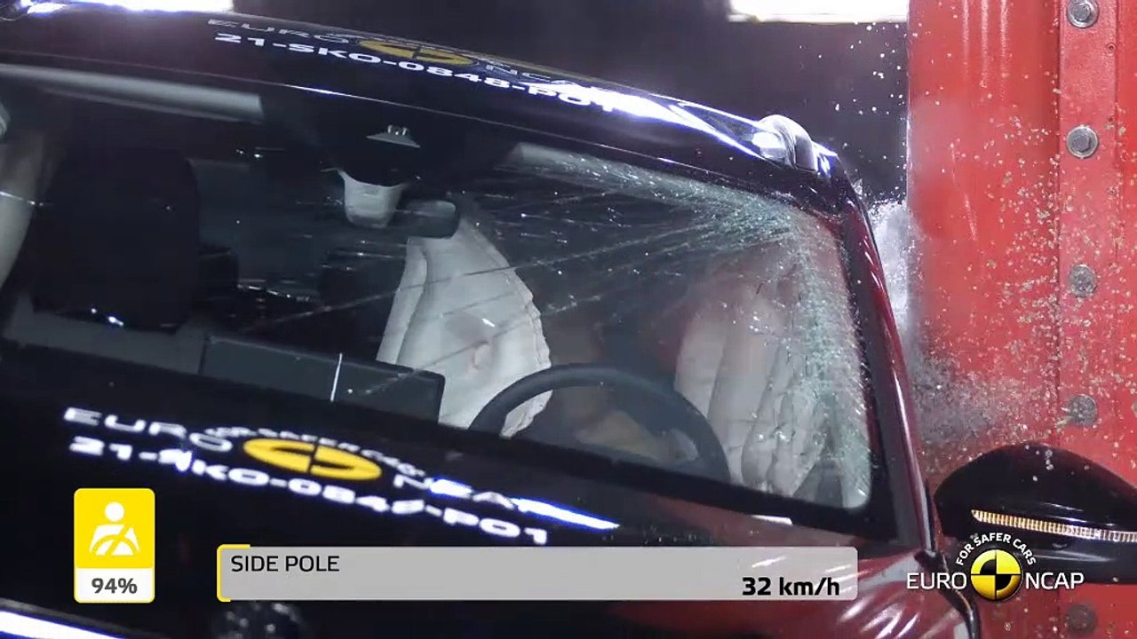 La Skoda Enyaq iV électrique obtient cinq étoiles aux crash-tests Euro NCAP