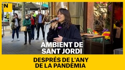 Ambient de Sant Jordi després de l'any de la pandèmia