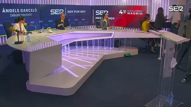 Pablo Iglesias abandona el debate electoral de la Cadena SER tras los comentarios de Rocío Monasterio y no condenar las amenazas.