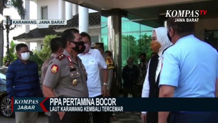 Pipa Pertamina Kembali Bocor, Laut Karawang Tercemar