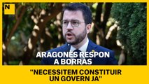 Aragonès respon a Borràs: 