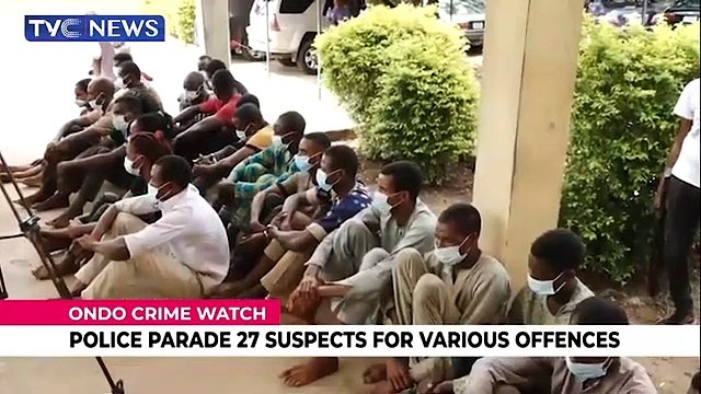 Police parade 27 suspects for various offences